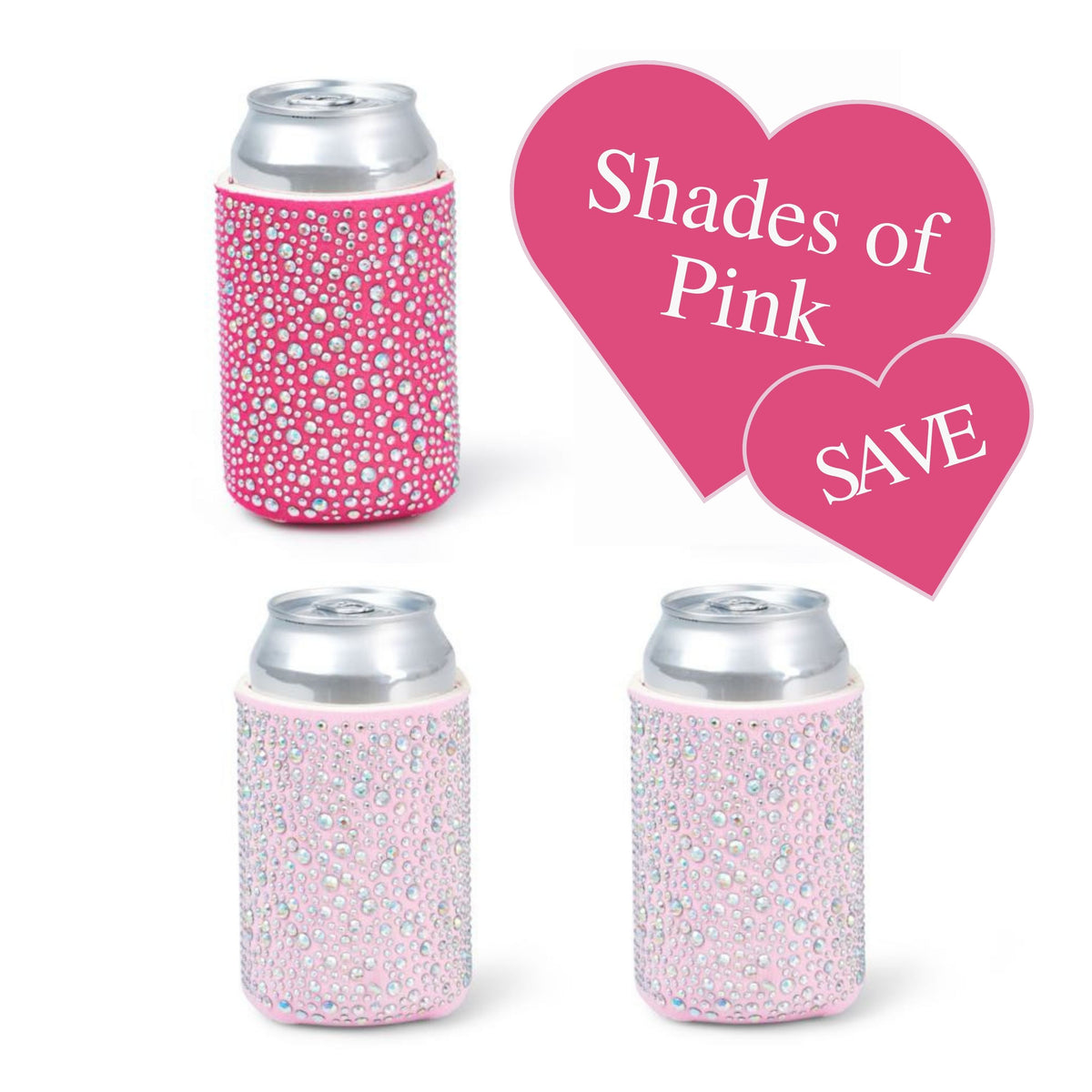 Shades of Pink Can Cooler