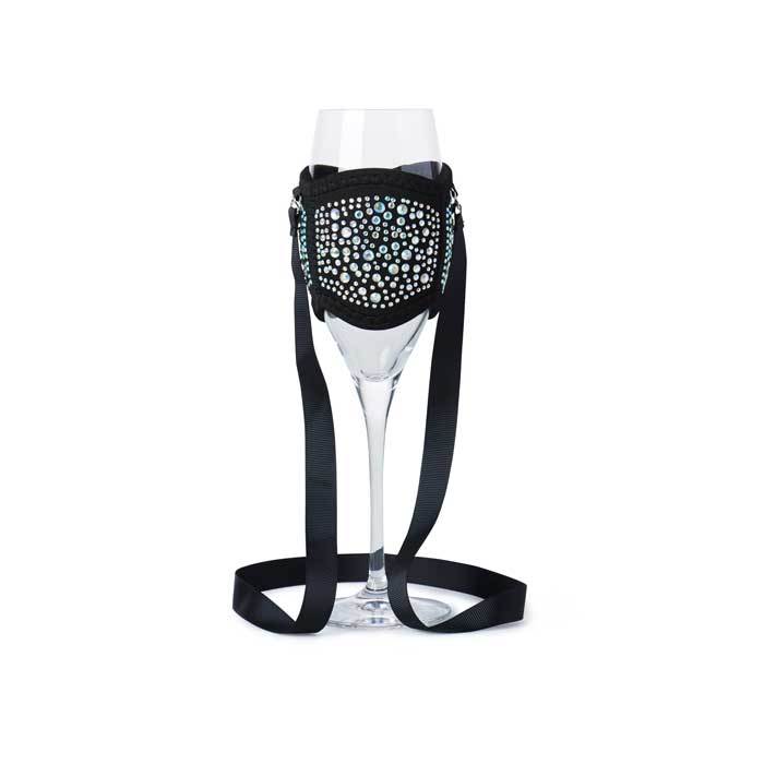 Champagne/Tasting Glass Cooler - Black