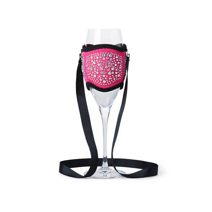 Champagne/Tasting Glass Cooler - Pink