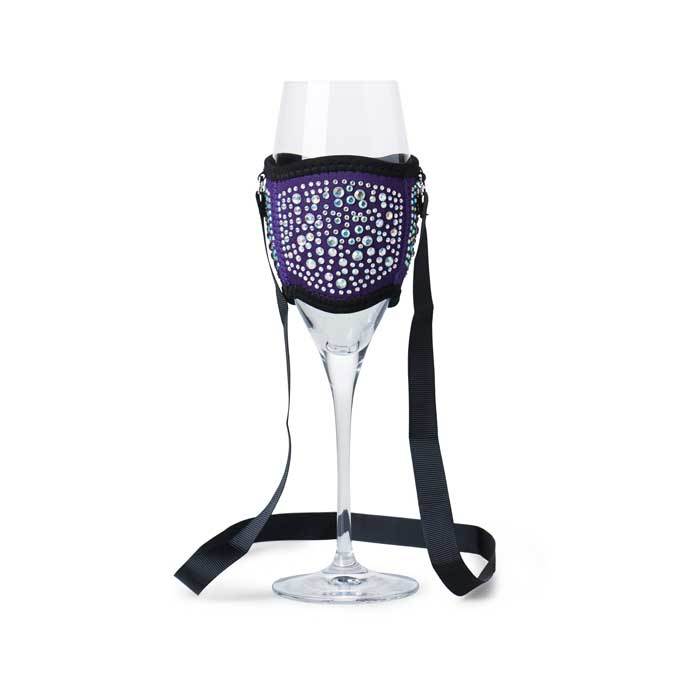 Champagne/Tasting Glass Cooler - Purple