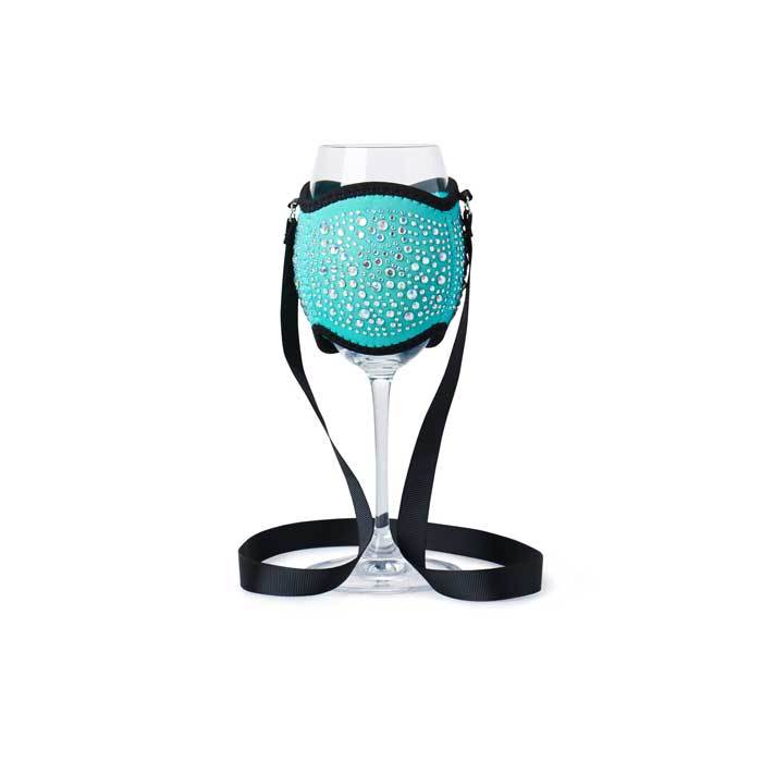 Wine Glass Cooler - Aqua